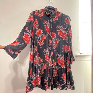 Floral Navy Zara Top
